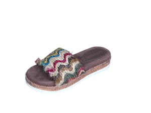 Lazamani Taupe jute platform slipper