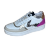 Maruti Momo wit- zebra- fucsia sneaker