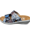 Q Fit Alicante slipper blauw stretch