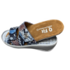 Q Fit Alicante slipper blauw stretch