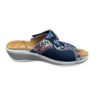 Q Fit Alicante slipper blauw stretch