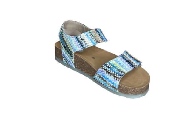 Q Fit Sandaal Mila combi turquoise