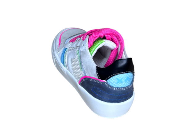 Shoesme Sneaker wit fucsia groen