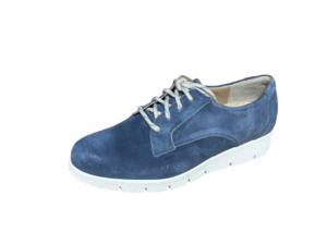 Durea Blauwe veterschoen Bente H denim