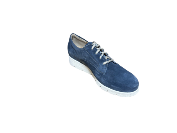 Durea Blauwe veterschoen Bente H denim