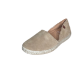 Q Fit Cindy Beige suede moccasin