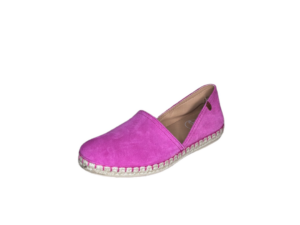 Q Fit Cindy fucsia suede moccasin