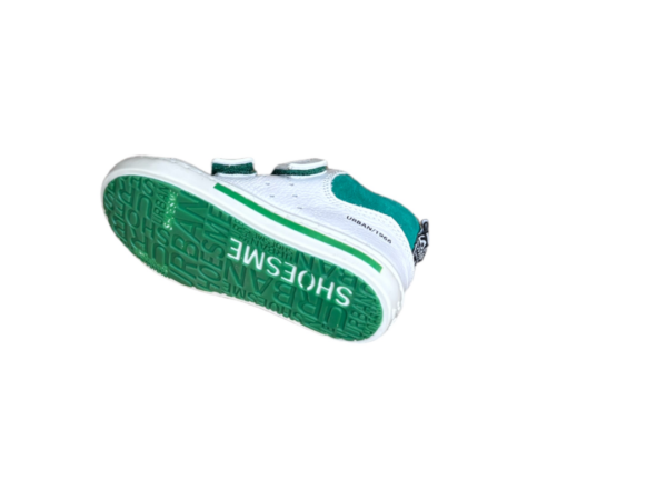 Shoesme White green klittenband