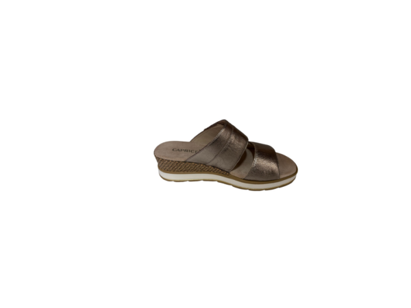 Caprice Taupe metallic slipper a