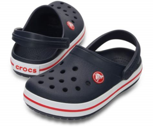 Crocs Crocband navy red. Blauw met rode streep