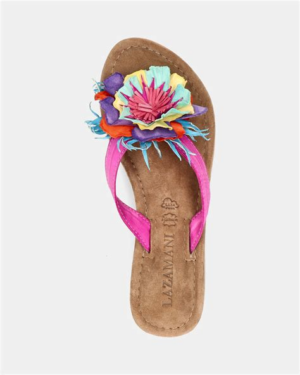 Lazamani Slipper bloem multi colour bloem