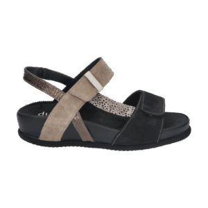 7418 Zwart taupe walnut sandaak H Durea