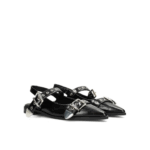 Posh Zwart slingback studs