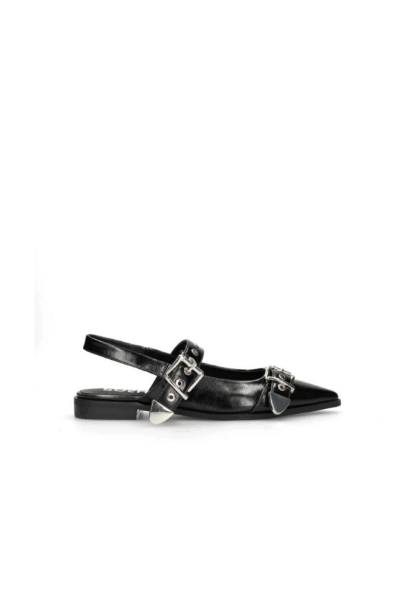 Posh Zwart slingback studs