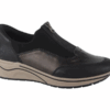Rieker Sneaker inschieter zwart brons Dames