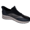 Rieker Sneaker inschieter zwart brons Dames