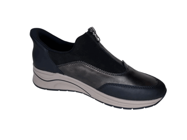 Rieker Sneaker inschieter zwart brons Dames