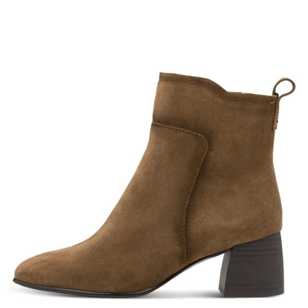 Tamaris Camel laarsje blokhak