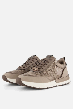 Tamaris Sneaker taupe print