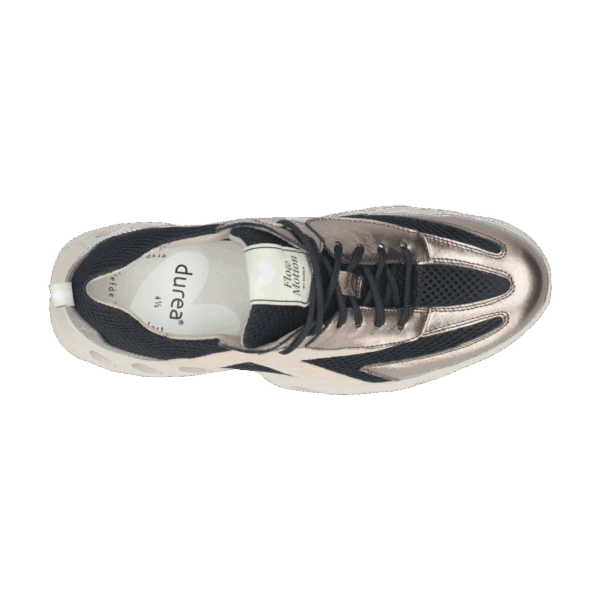 Durea Sneaker Zwart champagne taupe H