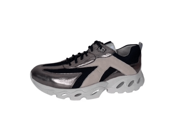 Durea Sneaker Zwart champagne taupe H