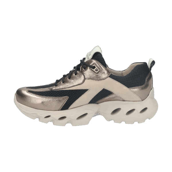 Durea Sneaker Zwart champagne taupe H