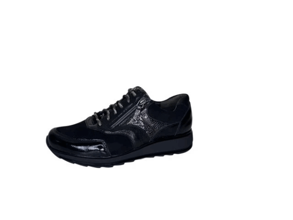Durea Sneaker Zwart nubuck lak K