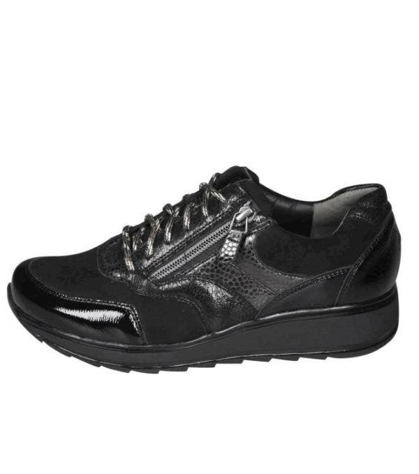 Durea Sneaker Zwart nubuck lak K