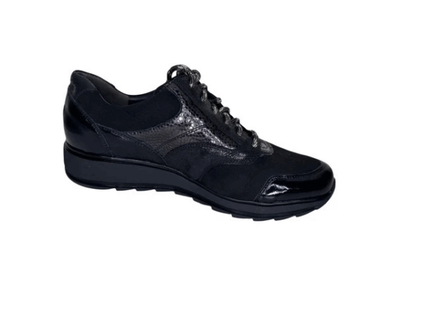 Durea Sneaker Zwart nubuck lak K