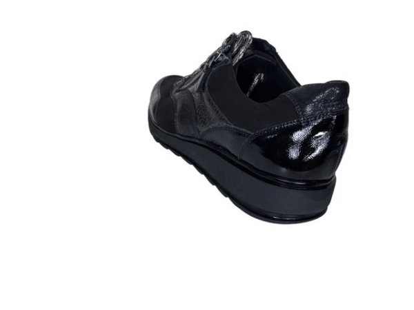 Durea Sneaker Zwart nubuck lak K