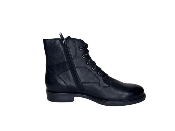 Durea Zwarte hoge veterschoen H