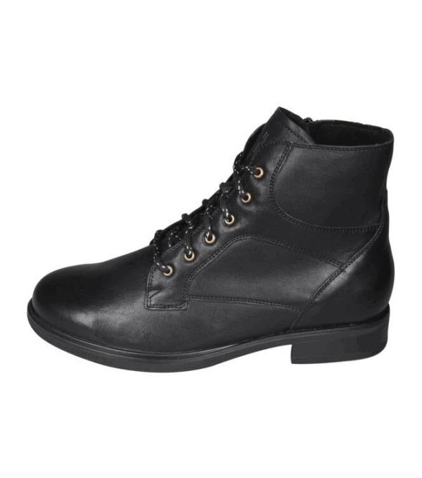 Durea Zwarte hoge veterschoen H