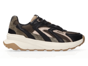 Maruti Dora Zwart groene sneaker