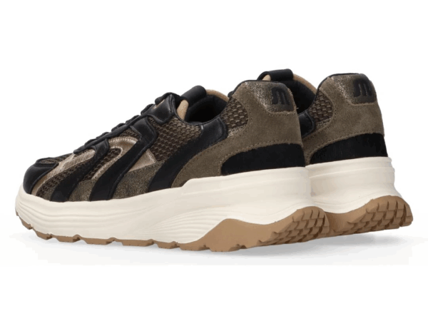 Maruti Dora Zwart groene sneaker