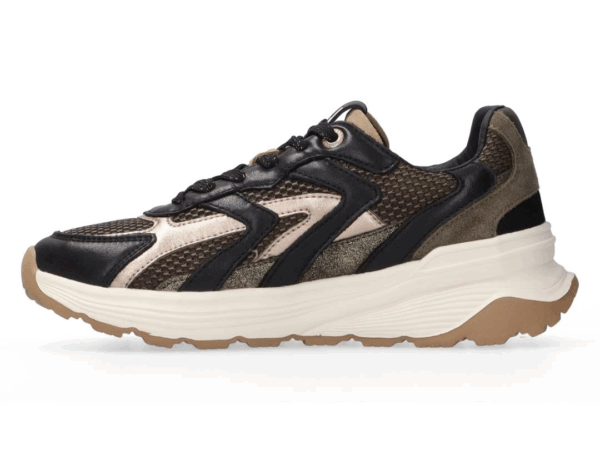 Maruti Dora Zwart groene sneaker