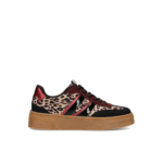 Posh Sneaker burgundy print panter