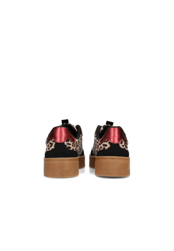 Posh Sneaker burgundy print panter
