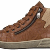 Rieker Sneaker enkelhoog cognac Dames