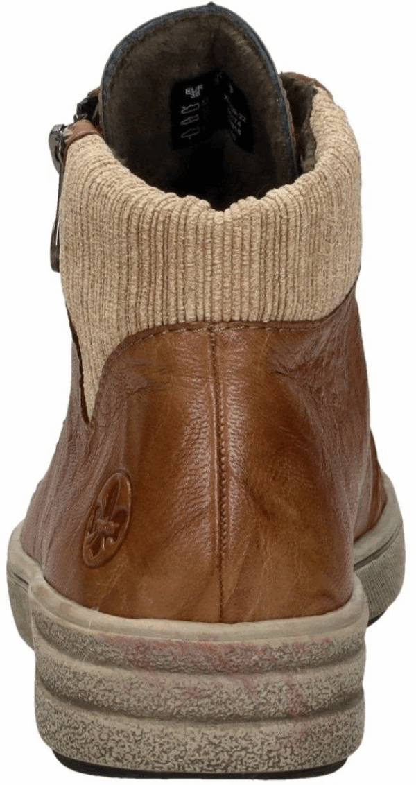 Rieker Sneaker enkelhoog cognac Dames