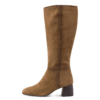 Tamaris Lange cognac laars suede