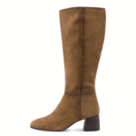 Tamaris Lange cognac laars suede