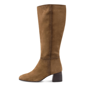 Tamaris Lange cognac laars suede