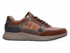 Australian Maurizio cognac zwart veterschoen