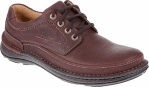 Clarks Nature three mahogany leer