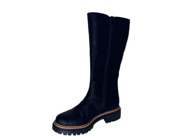 Rieker Laars zwart lang Dames
