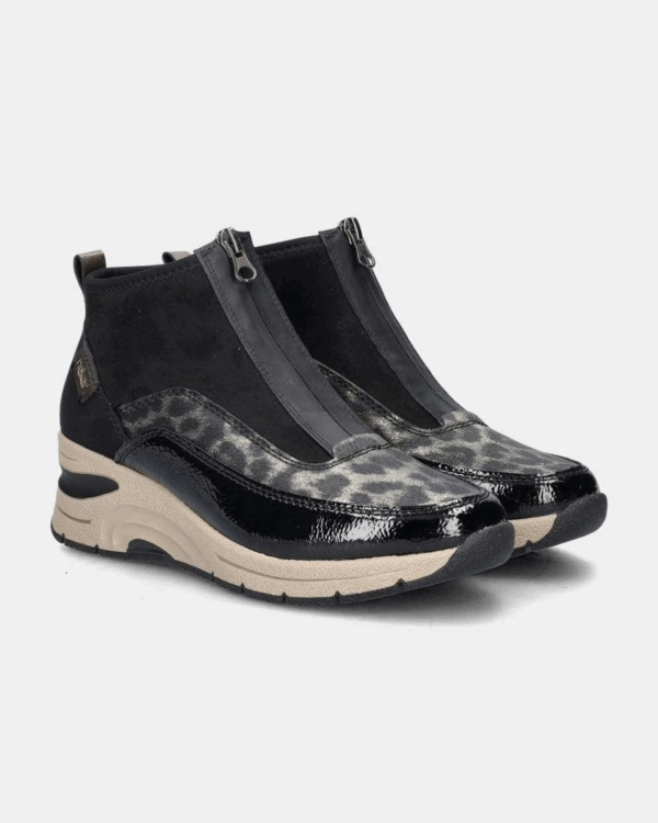 Rieker Sneaker enkelhoog zwart brons