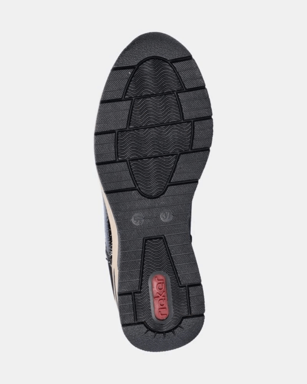 Rieker Sneaker enkelhoog zwart brons