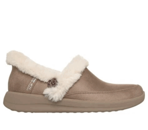 Skechers Cozy escape taupe slip-ins
