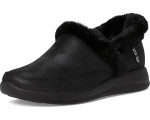 Skechers Cozy escape zwarte pantoffel slip-ins