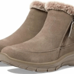 Skechers easy going cool zip taupe laarsje
